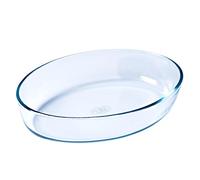 PYREX, Ideal Airfryer, Plat à Four Ovale, Verre Borosilicate Résistant, 21x13 cm, Cuisson Homogène