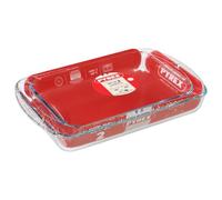 Pyrex Lot de 2 Plats rectangulaires Classiques en Verre pour Cuisson au Four, pâtisserie, rôti