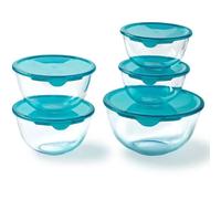 PYREX Pyrex - Prep & Store Bol à mélanger avec couvercle 5 pcs - Transparent - Verre borosilicaté