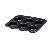 PYREX - Moule à muffins Glide en métal - Revêtement anti-adhésif sans PFAS - Cuisson homogène - Résistant - Poignée XL pratique - Compatible lave-vaisselle (6 muffins)