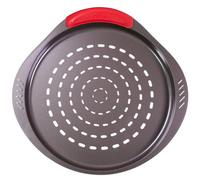 Pyrex – Plaque à pizza Asimetria 32 cm – Acier carbone, fond texturé, antiadhésive sans PFAS