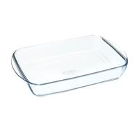 Pyrex - Plat à four 3,7L - Plat Four Rectangulaire en Verre Borosilicate Résistant aux Rayures - Profondeur Adaptée pour Recettes Généreuses - Spécial Lasagnes - Larges Poignées - Ustensile de cuisine