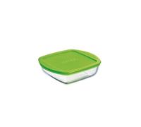 Pyrex 4936456 Cook&store Plat À Four En Verre Carré Avec Avec Couvercle 14x12 Cm