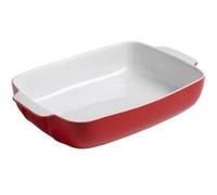 Pyrex 8013093 Signature Plat à Four Rectangulaire Rouge en Céramique 35 X 25 cm
