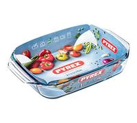 Pyrex Plat à gratin résistant à la chaleur - Plat à lasagnes avec poignées (27 x 17 cm - 1,4 l)