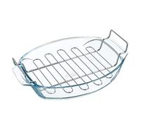 PYREX Plat ovale 39 x 27 cm avec grille Irrésistible