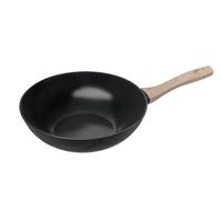 PYREX - Poêle Cook&Care aluminium recyclé - Tous feux - Revêtement antiadhésif sans PFAS - Résiste aux rayures - Compatible lave-vaisselle - Poignée effet bois (Ø28 cm (Wok))