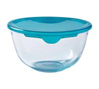 PYREX - Saladier avec Couvercle 1.1L - Polyvalent et Gigognable pour un Usage Quotidien - Verre Borosilicate - Résiste aux Rayures - Boîte Alimentaire Verre - Ustensile de Cuisine