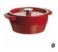 Pyrex Cocotte ronde Slow Cook avec couvercle Ø 240 mm rouge