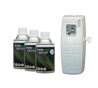 Pyrnat Insecticide 3 x250ml au Pyrèthre avec Diffuseur Automatique (APRD096) Anti-mouches, Moustiques, Punaise de Lit Efficace contre les insectes volants et rampants.