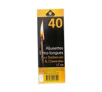 PYRO FEU fosforos Extra-Largos 17 cm boîte de 40 UDS., Bois