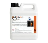 PYROCLEAN - Nettoyant vitres insert et cheminées - Élimine suie & traces noires - Usage professionnel - 5 Litres = jusqu’à 200 utilisations - Marque OptiPrixMat