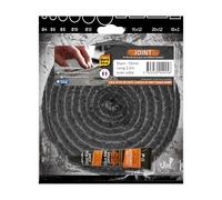 Joint Noir Pyrofeu Rond diam 15mm, longueur 2,5m, avec colle