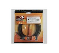 Pyro feu - Joint plat noir 10 x 1,2 mm 2,5 m avec colle