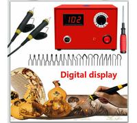 Pyrography Pen Machine Kit, 50W 220V Pyrography Pen Machine Kit Set Bois Artisanat Outils de cuisson