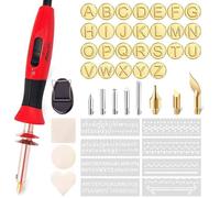Pyrograveur sur Bois,Kit de Fer à Souder Stylo de Graveur | 26 Lettres | 15W 30W Température Régble | pour Adultes KIT SCULPTURE