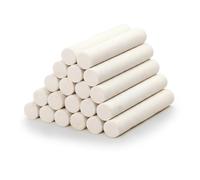 PYRUVAE 20 Pièces Basics Gomme Blanche Cylindrique, Gomme Classique Plastique Caoutchouc pour Usage Général L'école Bureaux Croquis Peintures Beaux-Arts Doux