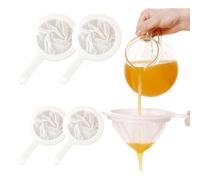 PYRUVAE 4 Pièces Filtre À Tamis Fin Tamis De Cuisine À Mailles Fines Filtre Alimentaire Passoire Mailles Avecpoignée 100/200 Mailles Pour Filtrage Du Jus Lait Café Liquide Huile
