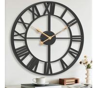 Pytha Sight Horloge Murale Design Moderne et Vintage, Silencieuse sans Tic-Tac, 40cm Grande Horloge Murale Géante XXL