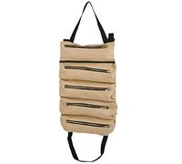 PYUDKLSMN Sac à Outils Portable Multifonction en Toile, Pochette de Rangement pour Jardin de pêche en Plein air, Organisateur d'outils en Toile Durable avec poignée, Conception compacte (Kaki)