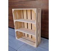 PYXIDAS, Boîtes en bois longues, courtes - Ensemble de bols à fruits, dimensions 50x40x15 cm - taille moyenne, peut être utilisé comme récipient ou décoratif, résistant et propre (Naturel Court, 1)