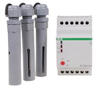 PZ-829 RC Relais de détection d'inondation 2 états 2X 16A 2P 3M 230V AC avec réglage de sensibilité des sondes