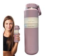 Pzmjwkyn Bouteille d'eau isotherme | Tasse en acier inoxydable étanche | Bouteille portable de 700,4 g pour hommes et femmes, pour gym, randonnée, cyclisme, sport, camping, activités de plein air