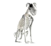 Pzmjwkyn Chien Squelette Ornement Articulé de Crâne de Chiot Assis