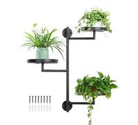 Pzmjwkyn Étagères de Fenêtre pour | Support Métallique Lourd à Trois Niveaux | Support pour Pots de d'Intérieur à Fenêtre - Pour Petits Espaces, Bibliothèque, Salon, Chambre, Café,