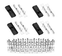 pzsmocn 50 Ens / 150 Pcs pour Dupont 2.54mm 2-Broche Femelle Kit Connecteur | Ensembles Noire en-Tête, Adaptateur Câble Terminal, Boîtier Compatible Ensemble, Borne Accessoires Lot, Prise Sertir Fil Mâle