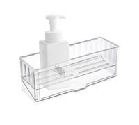 Pzuryhg Support de Rangement pour évier, égouttoir d'évier Multifonctionnel, Panier de vidange d'évier Amovible, étagère d'évier Auto-drainante, Organisateur de Brosse à Vaisselle, Porte-éponge
