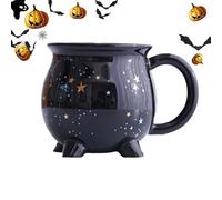 Pzuryhg Tasse à chaudron | Tasse à café d'Halloween | Tasse à chaudron à thé, tasse à chaudron pour boissons, tasses en céramique, chaudrons d'Halloween, chaudrons en céramique de 325 ml, pour café,
