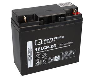 Q-Batteries 12LCP-23 / 12V - 23Ah Batterie plomb-acide type AGM - Deep Cycle VRLA