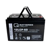 Q-Batteries 12LCP-60 Batterie VRLA AGM à cycle profond 12 V 63 Ah