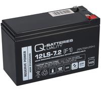 Q-Batteries 12LS-7.2 F1 12V 7,2Ah Batterie Plomb-Agile / AGM VRLA Avec VdS