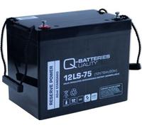 Q-Batteries 12LS-75 12V 75Ah Batterie au plomb de type standard AGM de type 10 ans