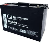 Q-Batteries 12LS-90 / 12V - 90Ah Batterie au plomb de type standard AGM 10 ans de type
