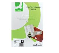 Q Connect 105x148mm 4 par A4 Feuille Etiquette - Blanc (Lot de 100)