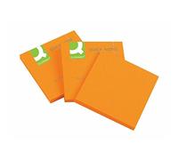 Q-Connect 17803 Bloc Notes Quick Notes Néon 75 x 75mm Papier Orange