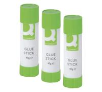 Q-Connect 17928 Colle Tout Type Papier Bâton 40 g Blanc (Lot de 3)