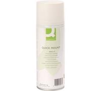 Q-Connect 19297 Colle Aérosol Multifonctionnelle Fixation Légère Repositionnable Grand Pouvoir Collant 400Ml, Plastique, Couleurs Assorties, 1 G