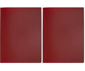 Q Connect 20-Pocket Protège-documents - Rouge (Lot de 2)