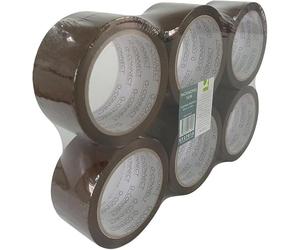 Q-Connect 44029 Ruban Adhésif Économique Haute Adhérence 50 mm x 66 m Couleurs Assorties (Lot de 5)