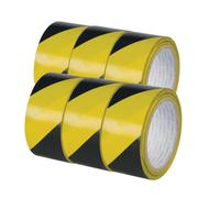 Q-Connect 44083 Ruban Adhésif Sécurité Ruban Signalisation Résistant 48 mm x 20 m Blanc