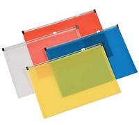 Q Connect A5 Pochette à document avec Zip - Assorti