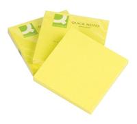 Q-Connect Bloc-Notes Q-Connect Quick Notes 76x76mm 80f Repositionnables Coloris Jaune Vif