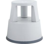 Q-Connect® KF01003 Tabouret à roulettes en plastique - poids 2,9 kg, gris clair