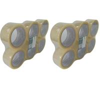 Q-Connect KF01791 Ruban adhésif - 50 mm x 66 m - Pack de 6 (Lot de 2)