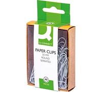 Q-Connect KF02025Q Lot de 400 trombones dentelés 50 mm 10 x 40 mm