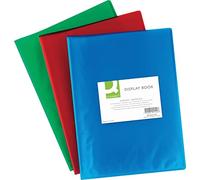 Q-Connect kf02142 Vision livre - 20 pochettes, PP translucide, 250 MYM, bleu